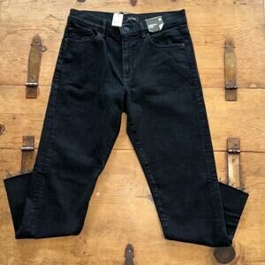 Woman’s Express Tapered Ankle High Rise Black Jeans Size 8R